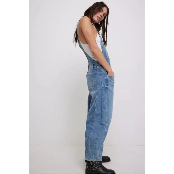 We The Free Good Luck Barrel Overalls - Picture 3 of 11